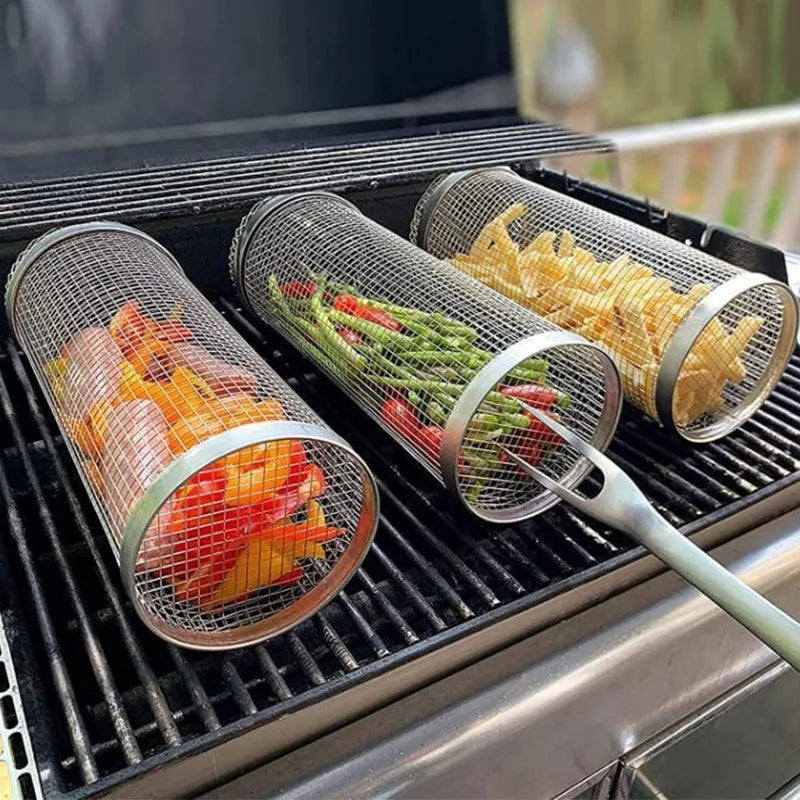 Stainless Steel Wire Mesh BBQ Basket