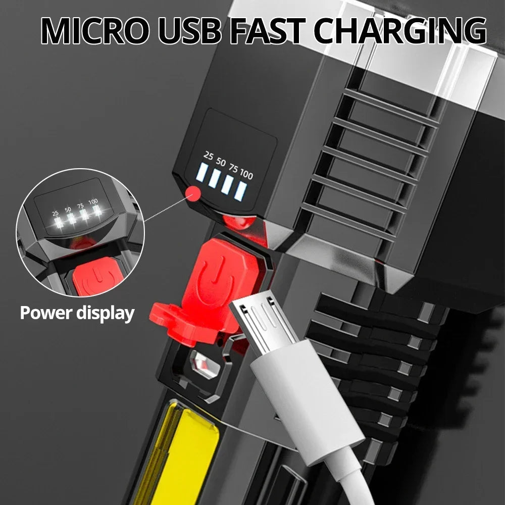 Rechargeable High Power LED Flashlight