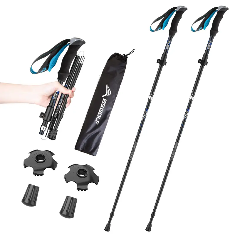 Long/Short Foldable Hiking Trekking Poles