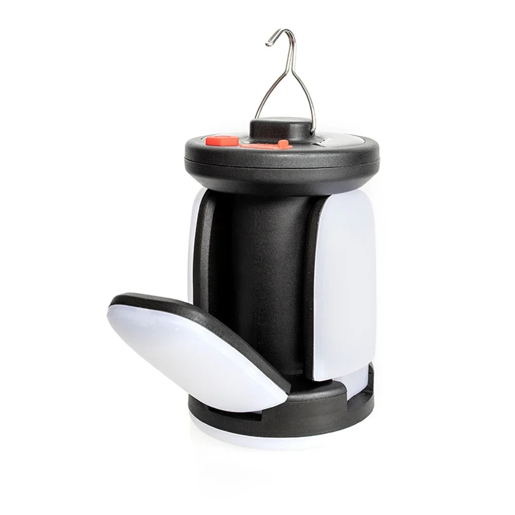 Solar Rechargeable LED Folding Floodlight + Battery Bank