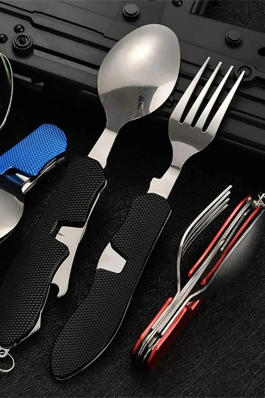 Foldable All-in-One Fork, Knife & Spoon