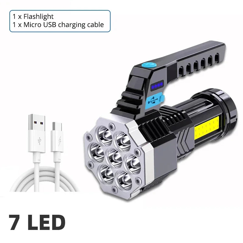 Rechargeable High Power LED Flashlight