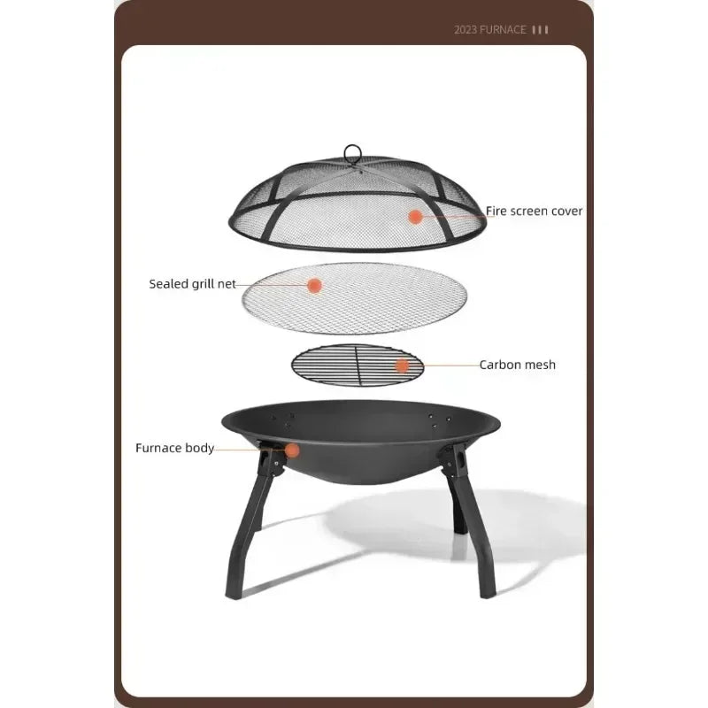 Multifunctional folding furnace