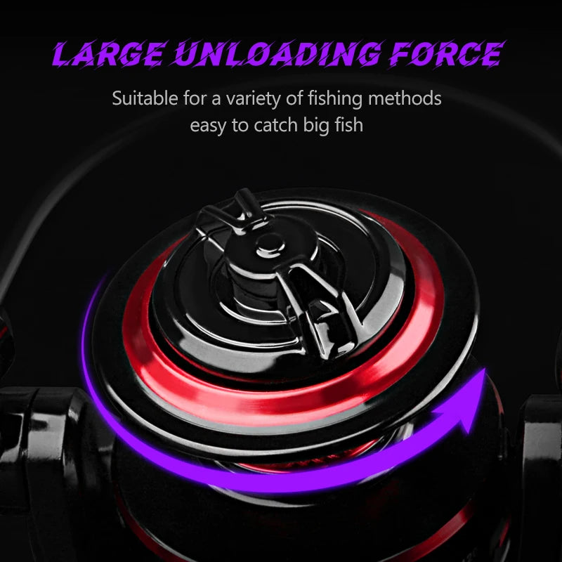Spinning Reel Fishing Rod 2000-7000 Max Drag 12KG
