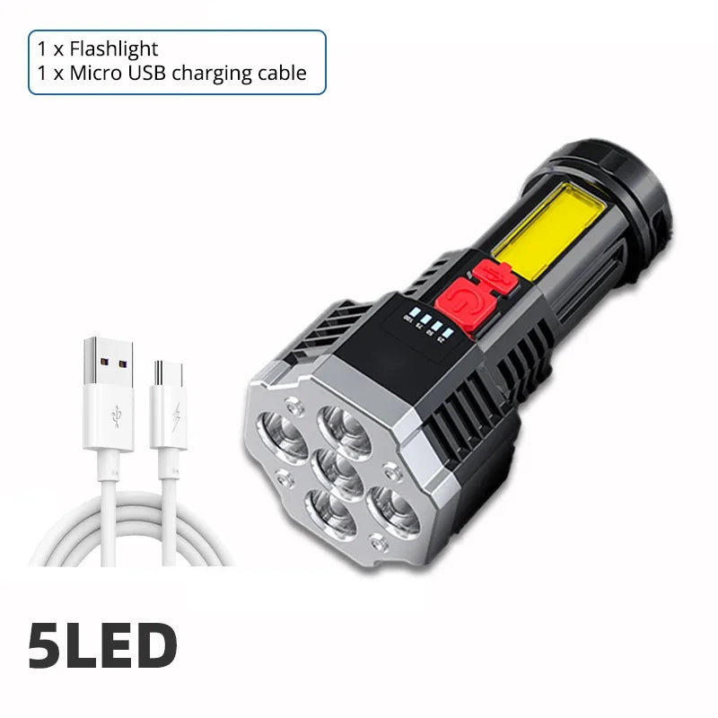 Rechargeable High Power LED Flashlight
